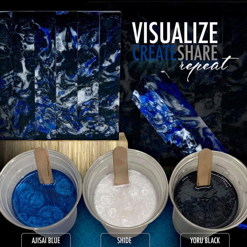 Eye Candy Pigments Premium Black Mica Powder - Yoru Black (25gr) - for Epoxy, Resin, Soap, Paint, Woodworking, Acrylic Pouring, Bath Bombs, Fishing Lures - DIY Arts and Crafts Additive - Image 5